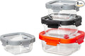 GENICOOK Glass Containers & Lids - Square