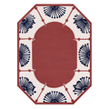 Geo Bloom Medallion Hand Tufted Rug