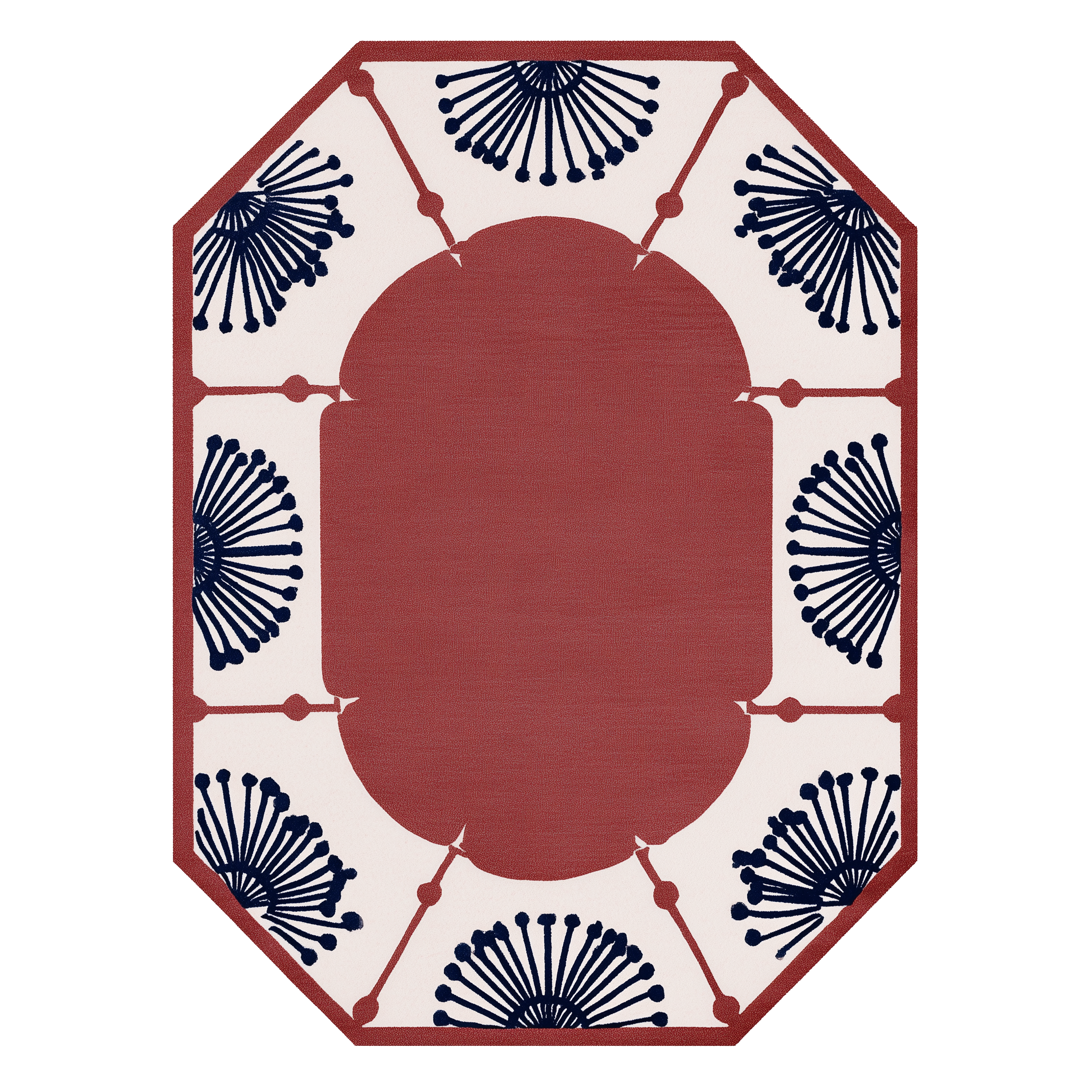 Geo Bloom Medallion Hand Tufted Rug