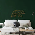 Geometric Bear Metal Wall Decor