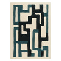 Geometric Rhythm Flow Hand Tufted Rug