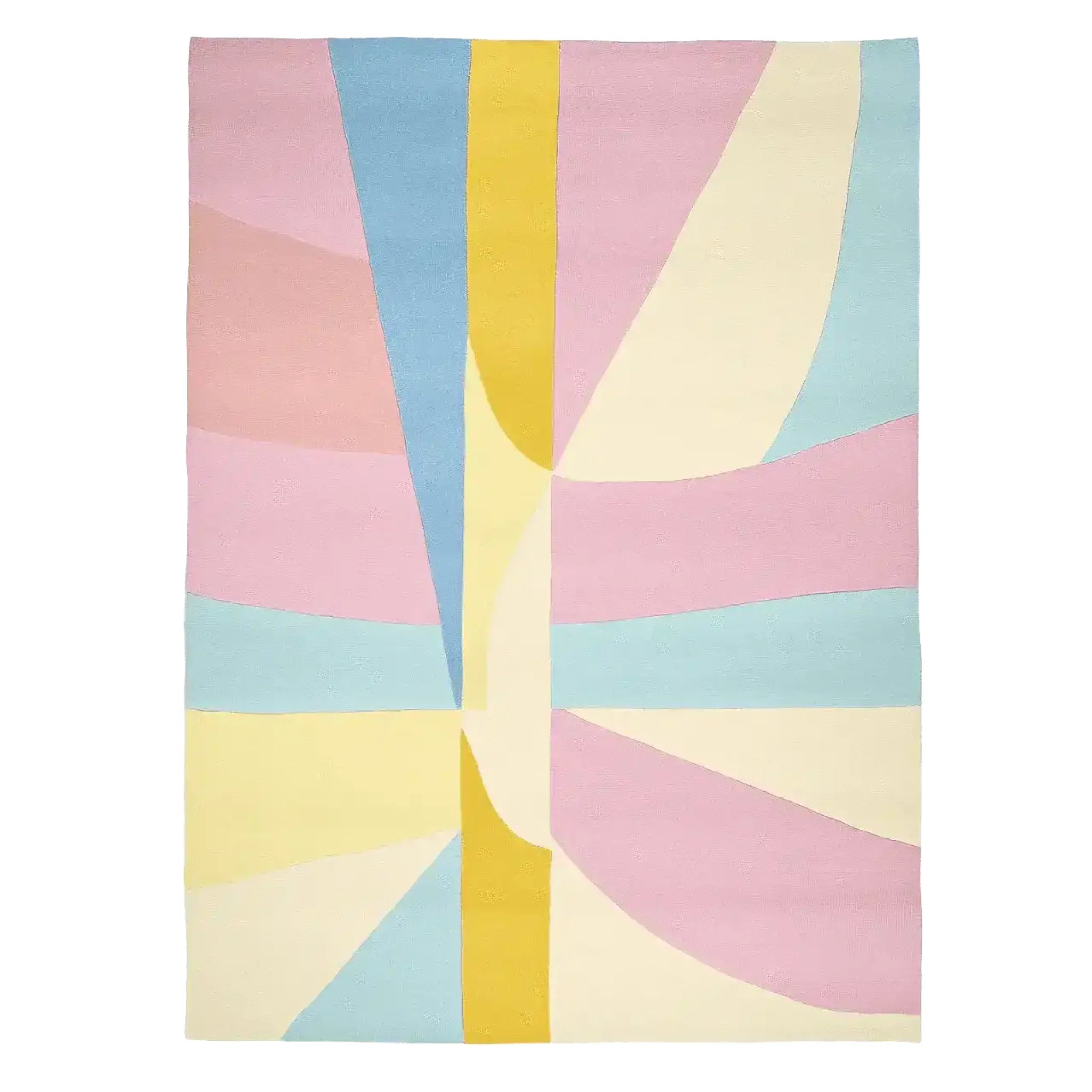 Geometry in Pastel Light Hand Tufted Rug