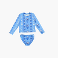 The Tiny Ariel Rashguard / Blue Arcadia Border   By Hill House Home