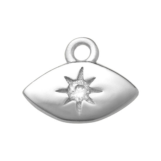 Silver Evil Eye Premium Charm