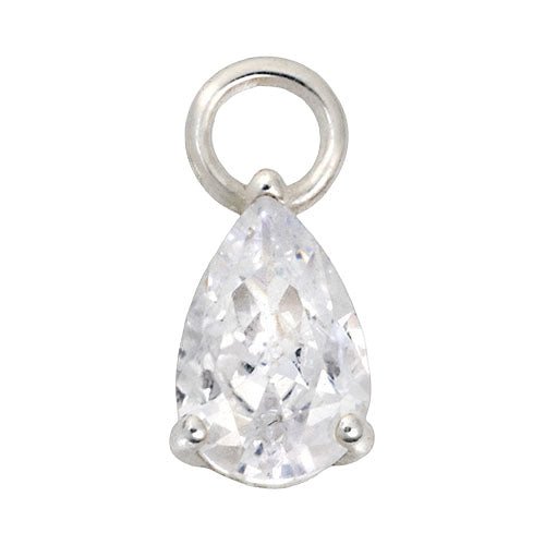 Silver Teardrop Premium Charm
