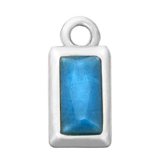Silver Turquoise Premium Charm