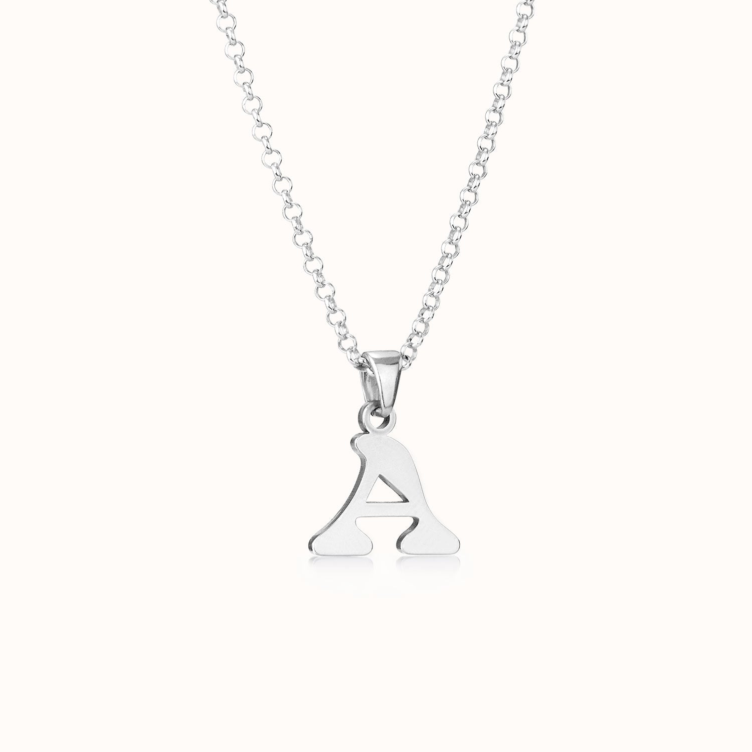 Custom Initial Necklace by G&M - 925 Silver / Style 1