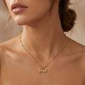 Two Heart Initial Necklace by G&M