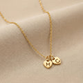 Two Heart Initial Necklace by G&M