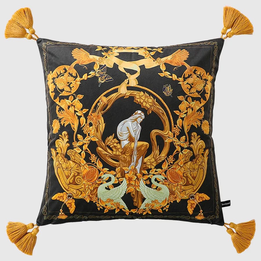 Gilded Baroque Muse Cushion Cover