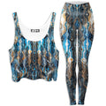 Fractional Data Crop Top and Leggings Combo