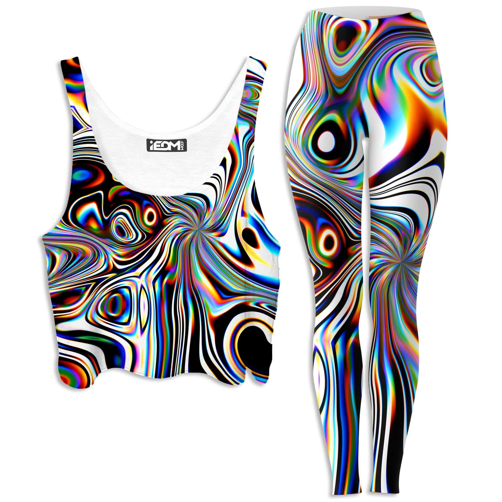 Oil Aura Crop Top and Leggings Combo