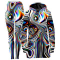 Oil Aura Hoodie Dress and Leggings Combo