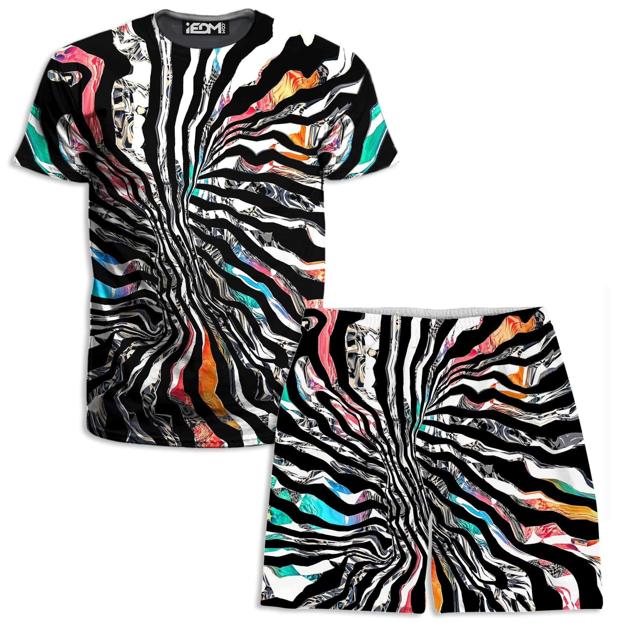 Stripped Chaos T-Shirt and Shorts Combo