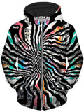 Stripped Chaos Unisex Zip-Up Hoodie