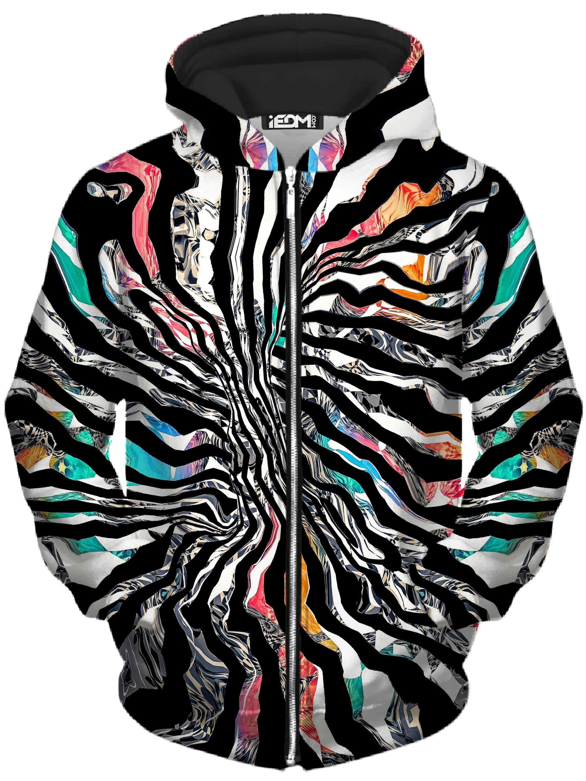 Stripped Chaos Unisex Zip-Up Hoodie