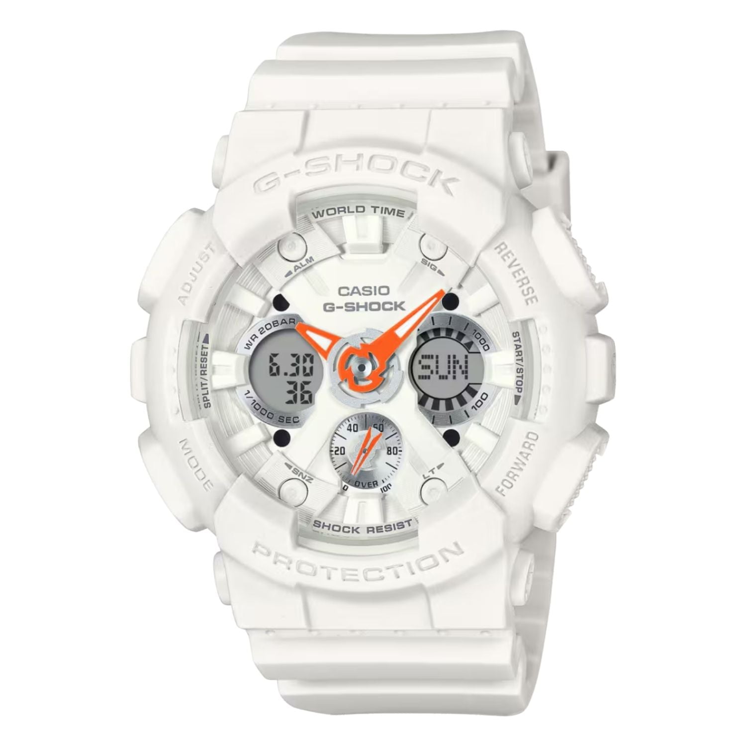 Casio Analog-Digital Hybrid Watch — White