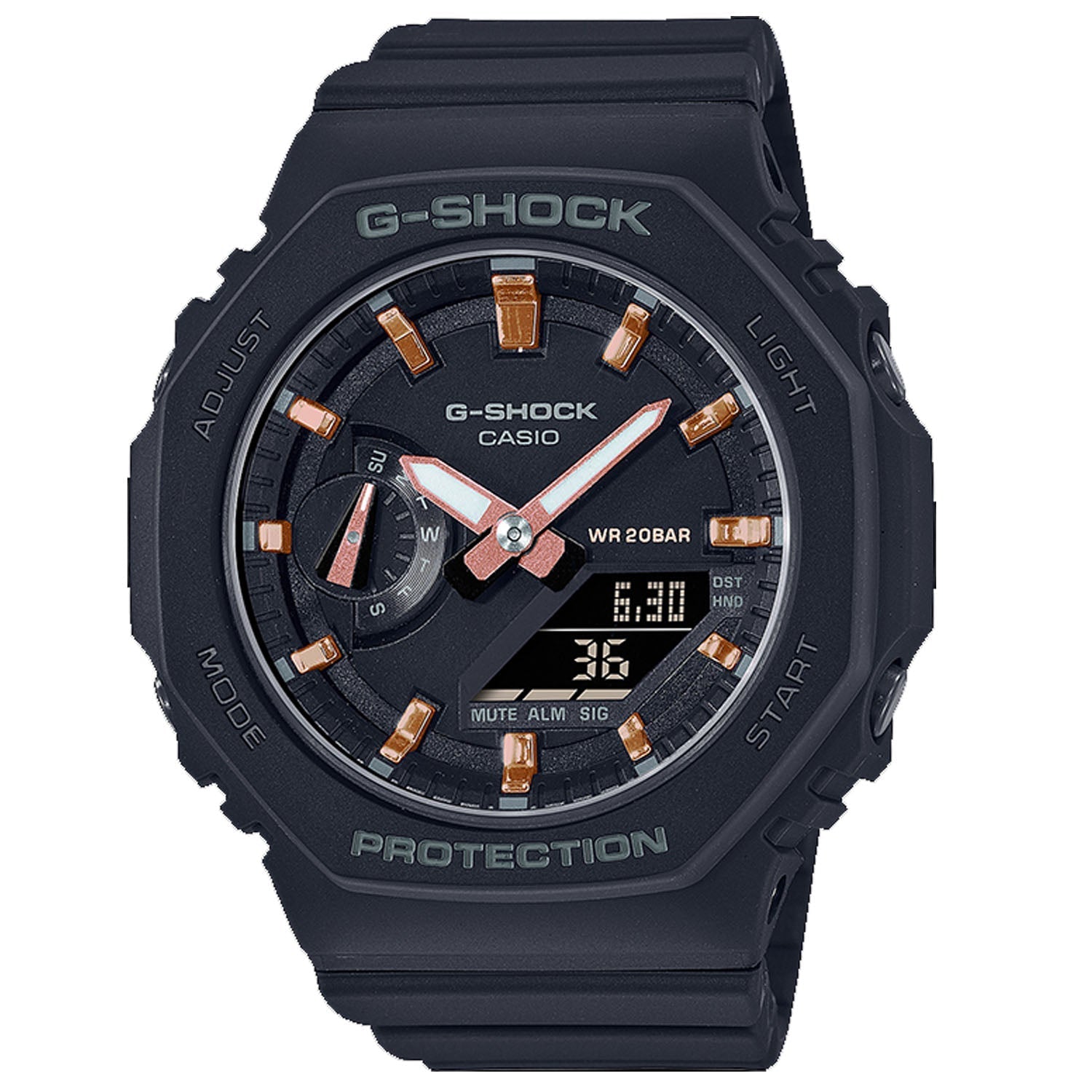 Casio Ana-Digi Hybrid Watch — Black