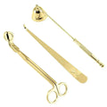 Gold Candle Wick Trimmer Set