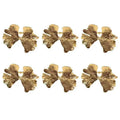 Gold Gingko Leaf Napkin Rings - 6 Pcs