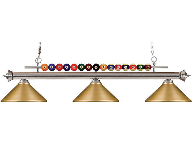 Z-Lite Shark Collection Satin Gold Metal Shade