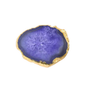 Gold Plated Agate Coaster Set