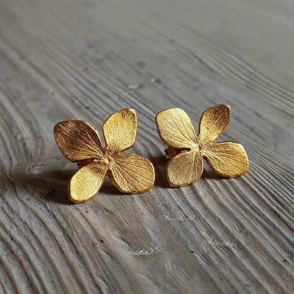 Pendientes Flor de Hortensia