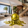 OSO Stainless Steel Maison Melt Sculpture - Height: 72 inch (183 cm) / Yellow