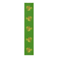 Golden Palm Trees Green Table Runner