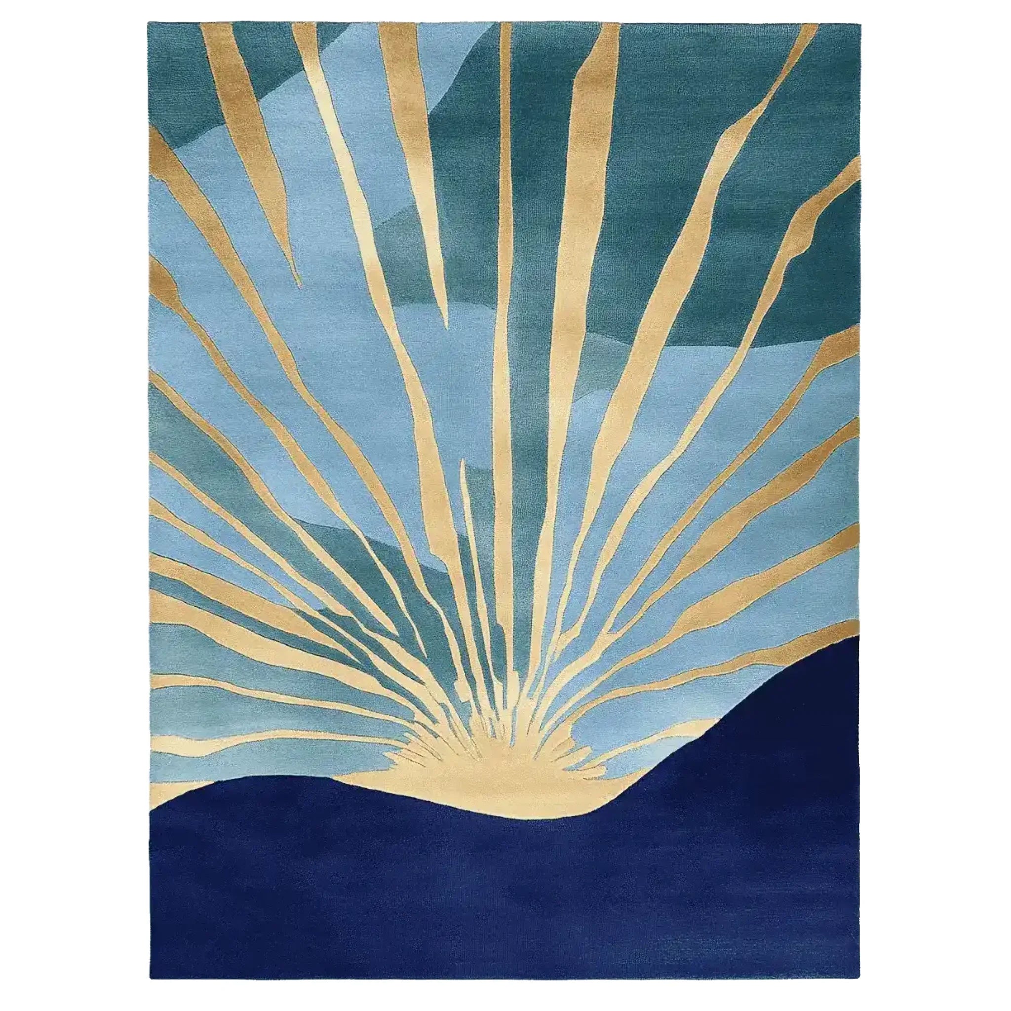 Golden Sunrise Hand Tufted Rug