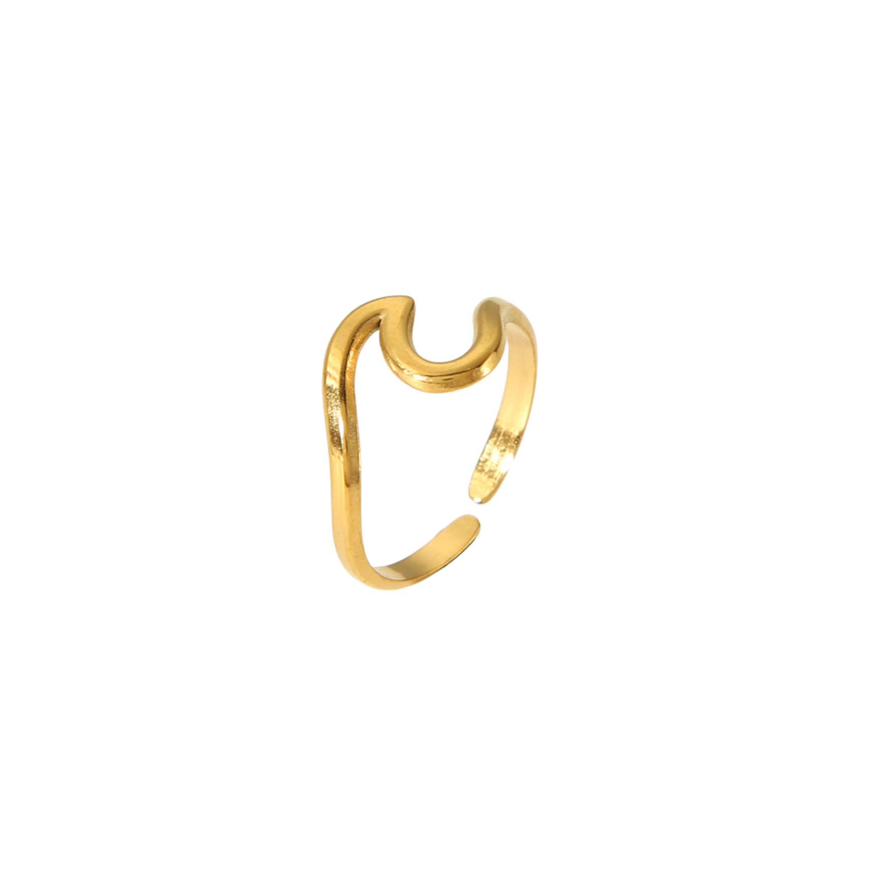 Gold Wave Ring