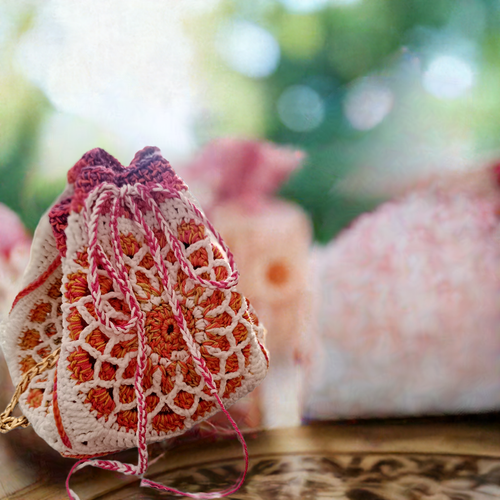 Bolsito mandala a crochet