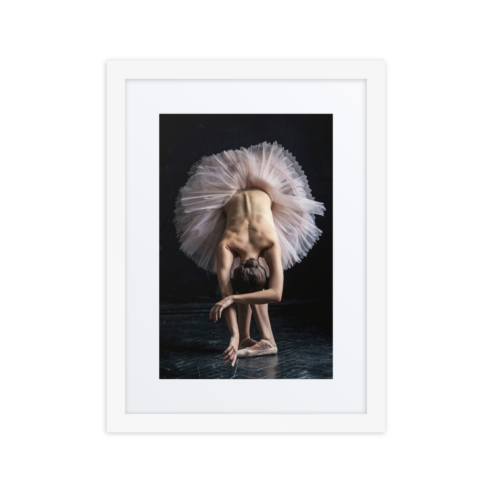 Graceful Bow | Dance-Art Framed Poster #58 (21.5" H x 17.5" W)