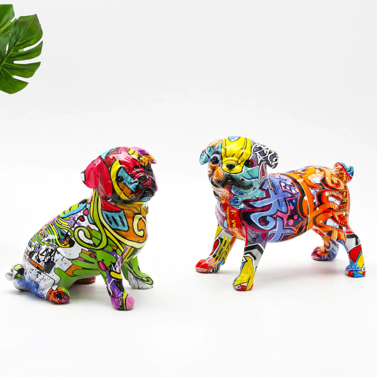 ArtZ® Pug Nordic Painted Statue