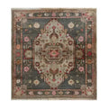 Gray Medallion Elegance Hand Knotted Area Rug