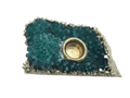 Green Agate Gemstone Taper Candle Holder