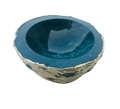Green Blue Agate Geode Jewelry Bowl