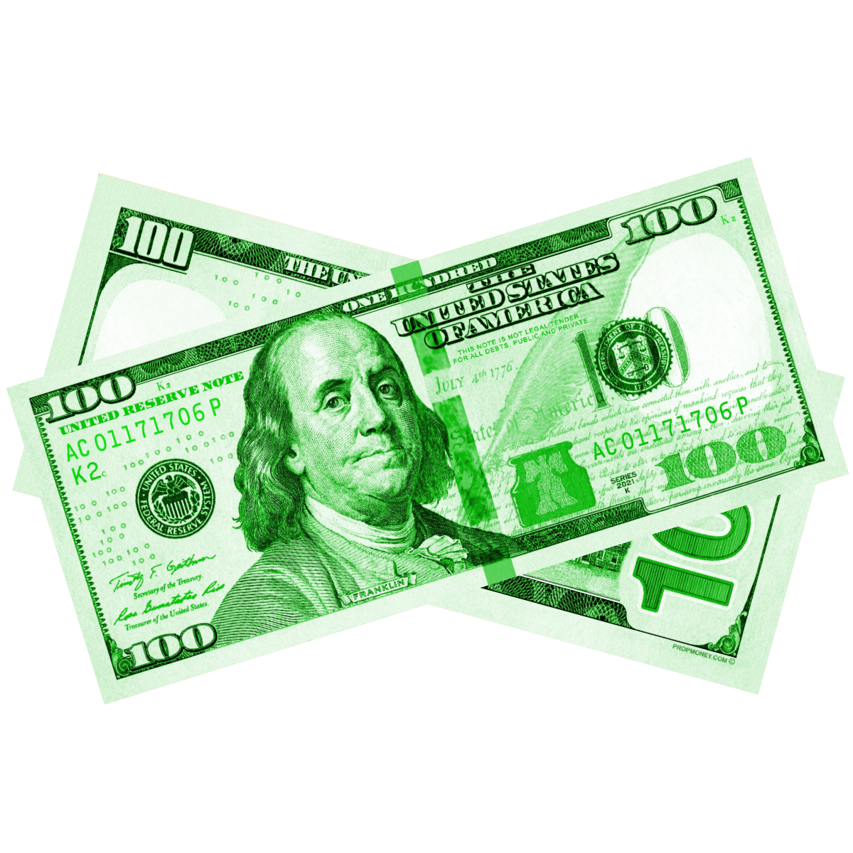 Green Prop Money Bills By Prop Money Inc.