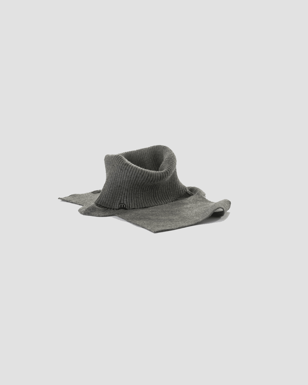 Jersey de cuello vuelto minimo gris niño