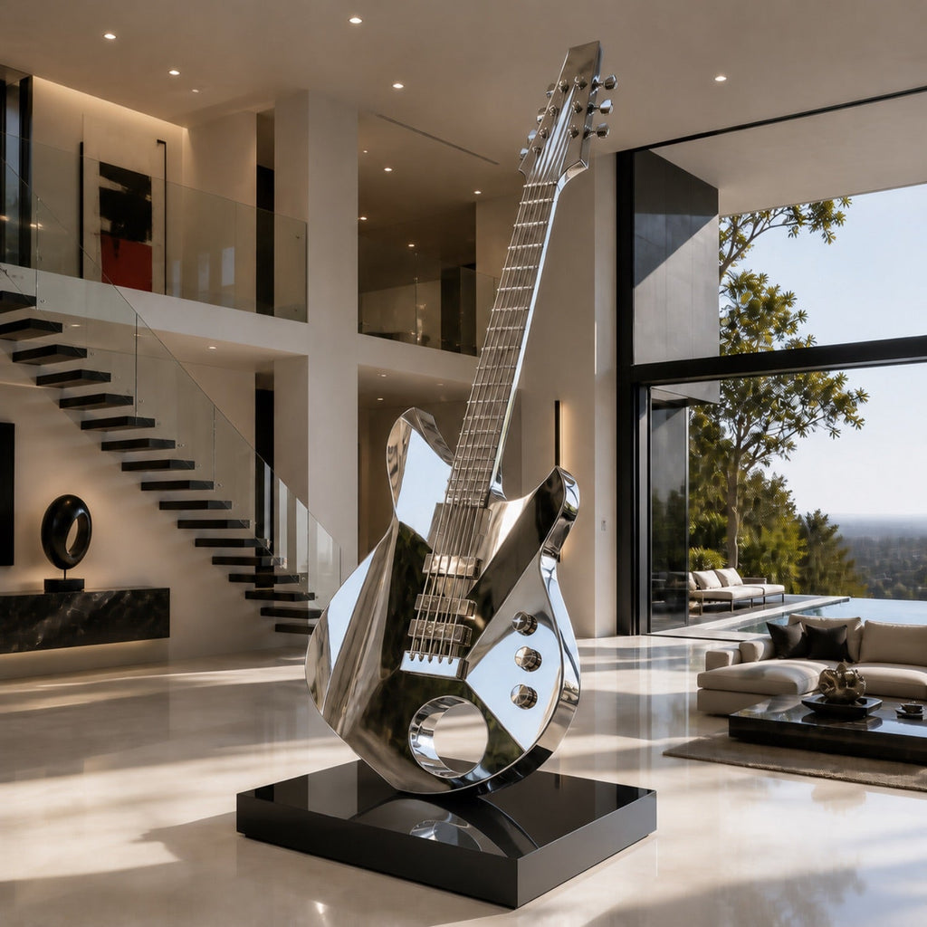 Andrew Smith Stainless Steel Echelon Strings Sculpture