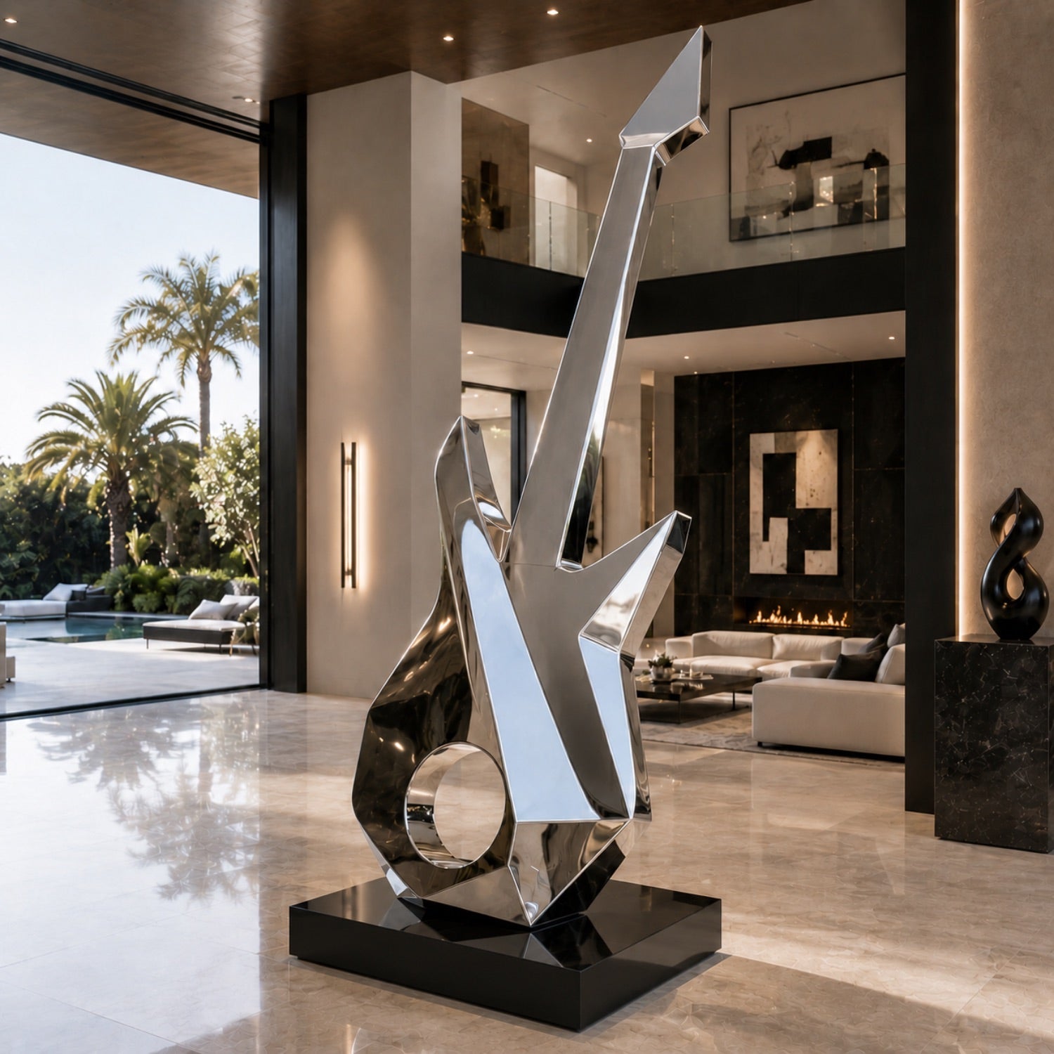 Andrew Smith Stainless Steel Echelon Strings Sculpture - Conceptual / Height: 36 inch (91 cm)