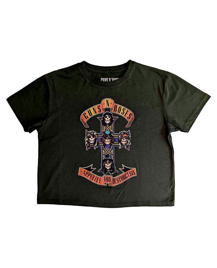 Guns N' Roses - Camiseta Crop Top  "Appetite For Destruction"