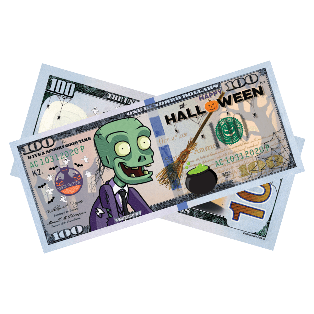 Halloween Frankie Bills By Prop Money Inc.