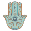 Hamsa Hand Magic Eye Wool Rug