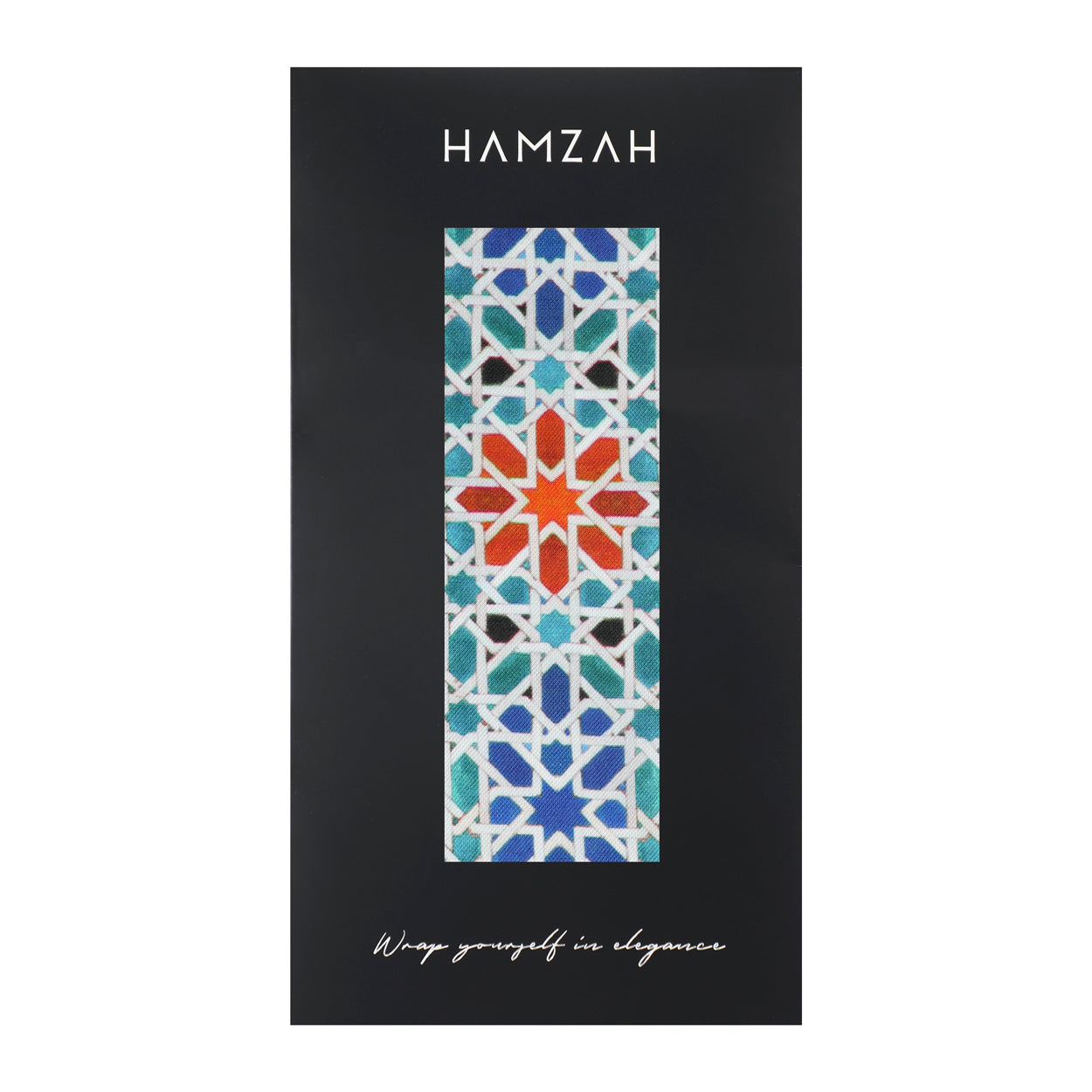 Multicolor Modal Scarf Inspired by Moorish Tiles Madiya