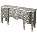 Hand Crafted Bone Inlay French Inspired Buffet Table