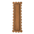 Handmade Scalloped Border Jute Rug - Black Trim