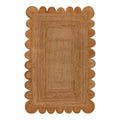 Handmade Scalloped Jute Rug