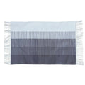 Handwoven Gray Ombre Cotton Rug with Fringes
