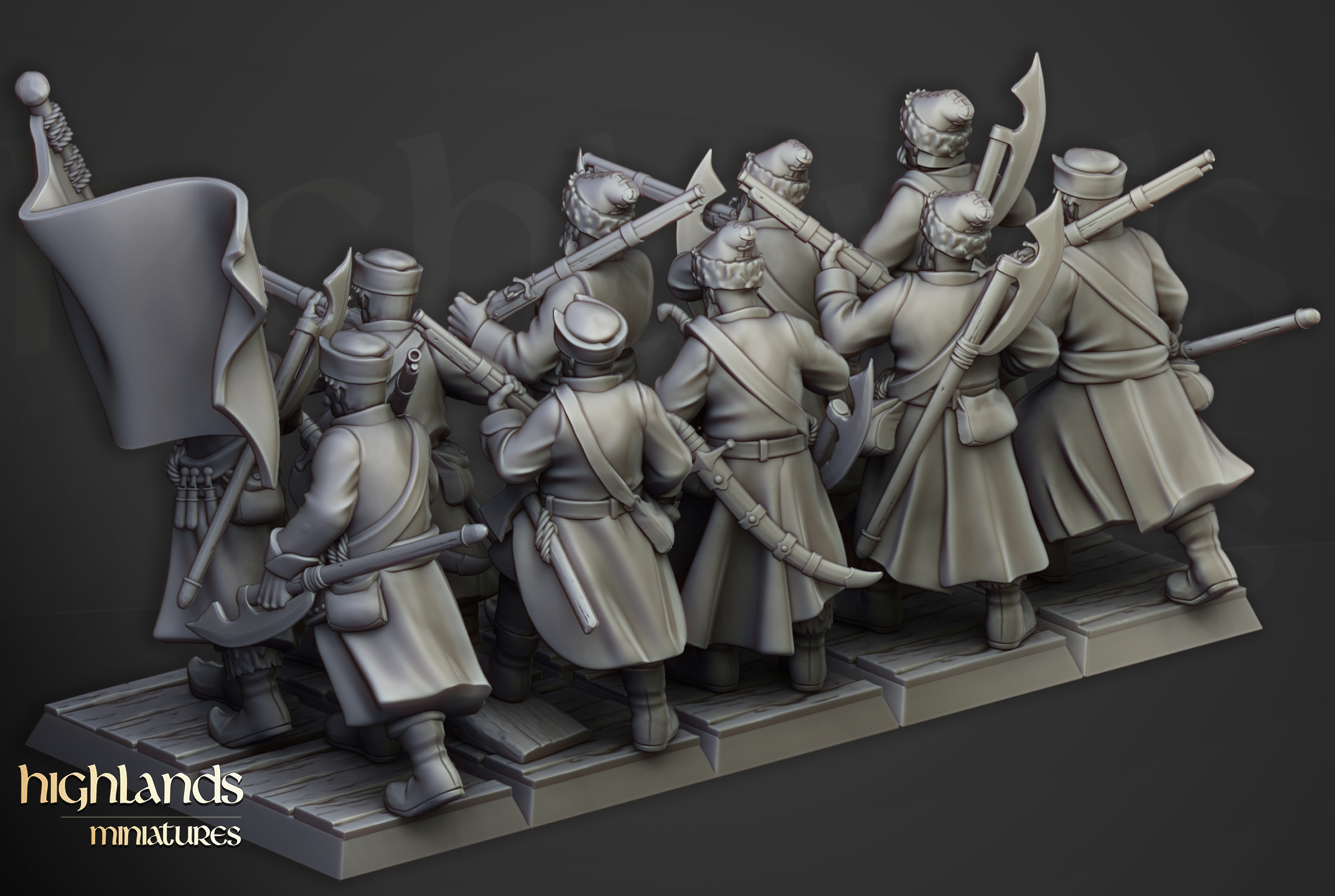 Harbor Streltsy, Highlands Miniatures
